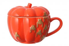 haloween pumpkin mug orange