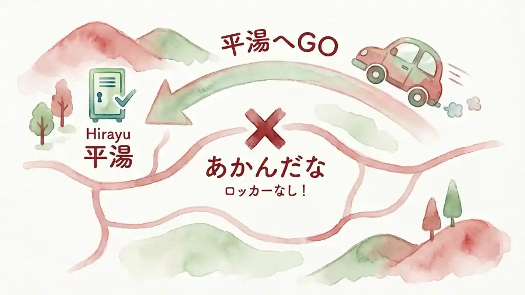 あかんだな: ロッカーなし！平湯へGO